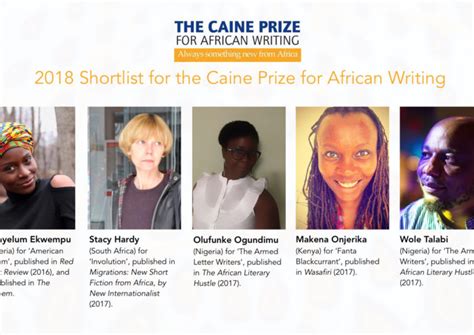 The 2018 Caine Prize for African Writing - A Triumph of Prose and a Spotlight on Emerging Voices